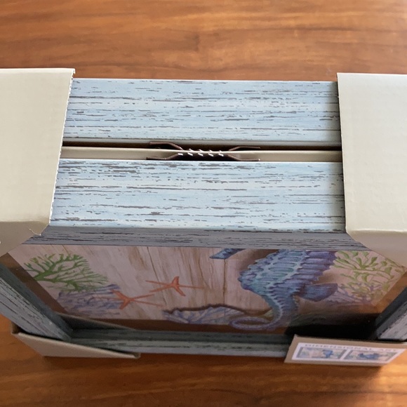 SOLD - Sea Turtle & Seahorse Framed Art - Picture 6 of 8